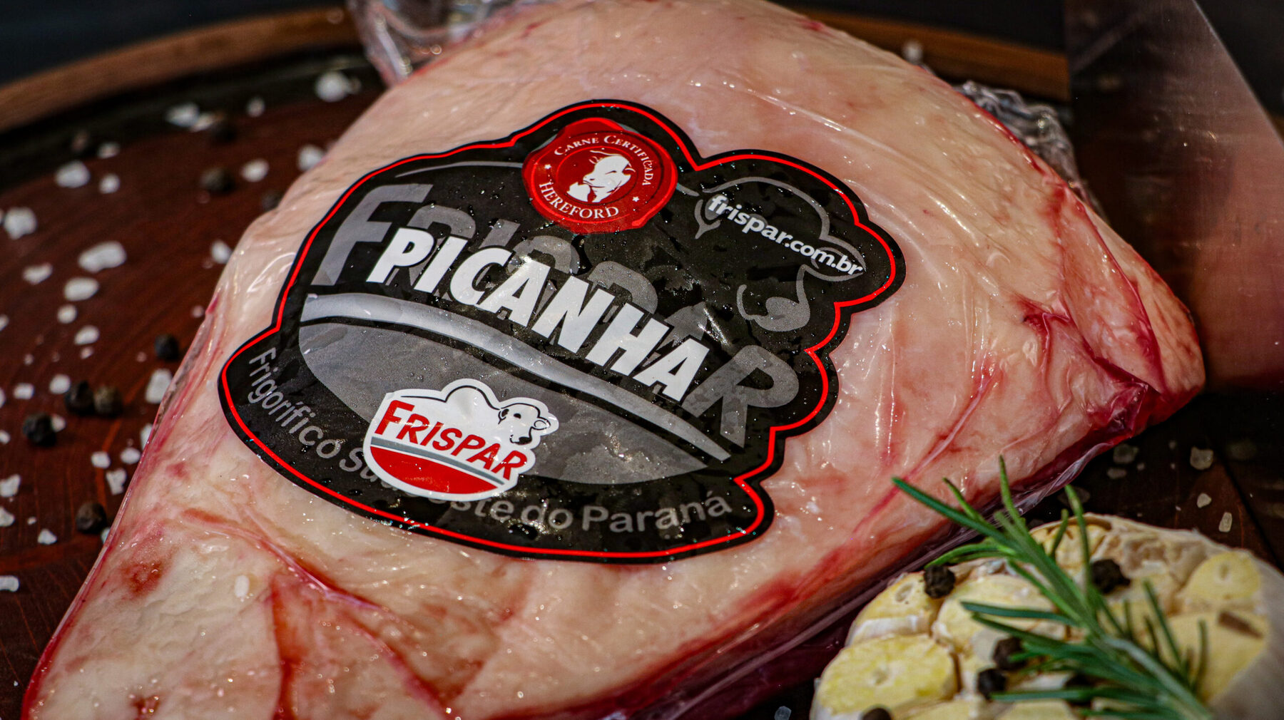 Picanha Frispar embalada com selo Hereford certificada